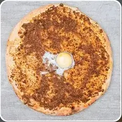 Round Pizza With Egg
