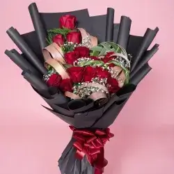 Bouquet Flowers- Red