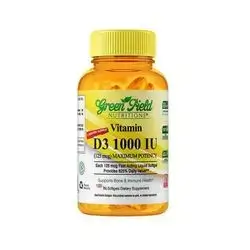 green field Vitamin D3 1,000 IU 100 Softgels