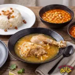مریشکی کۆڵاو لەگەڵ برنج و شلە