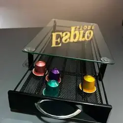 Nespresso Capsule Holder Glass Drawer