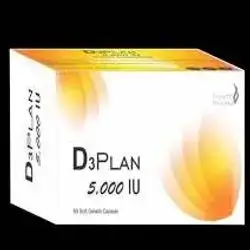 D3 PLAN 5000IU 60 soft gels
