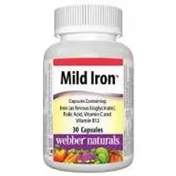mild iron 28mg folic acid with B12AND VITAMIN C 30CAPSULE