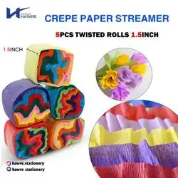 Crepe Paper Streamer 5pcs-1.5inch