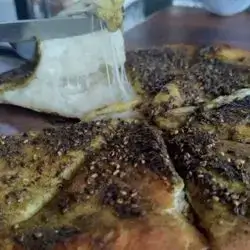 Zaatar Pie Stuffed With Cheese