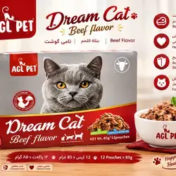 Dream Cat – Beef Flavor ? 12 Pouches × 85g