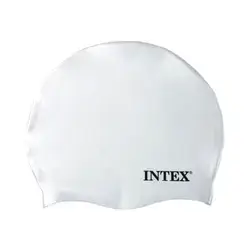 INTEX Aquaflow Silicone Swim Cap – White