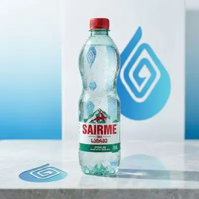 Natural Healthy Mineral Water Carbonates From Georgia 0.5L, 1 X 12