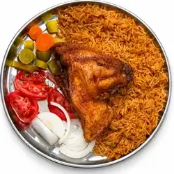 سمك مشوي وسط
