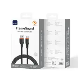 Wi-C096 Flame Guard USB-A to Type-C  1.2m –Wiwu