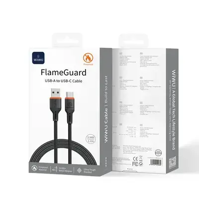 Wi-C096 Flame Guard USB-A to Type-C 1.2m –Wiwu