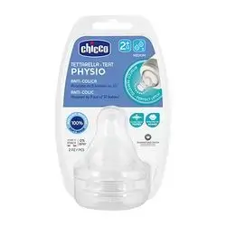 Chicco Physio Anti-Colic Teat Medium Flow 2M+ 2 Pcs