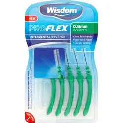 WISDOM Wisdom 5 Proflex Interdental Brushes Blue 0.6mm 5 items