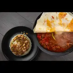 Meat Qawarma With Bulgur Or Rice