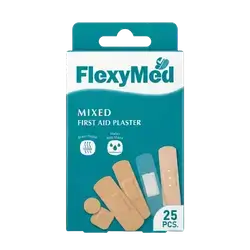Mixed First Aid Plaster 25Pcs _ FlexyMed
