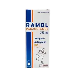 Ramol (Paracetamol 250mg/5ml)  Syrup 100ml Orange Flavor _ RALIFE