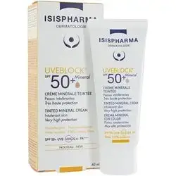 Isis Pharma Uvebock Spf 50 Mineral Cream Tinted