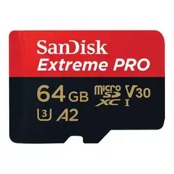 SanDisk Extreme Pro 64GB U3 A2 V30 MicroSD Card