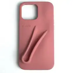 rhode Lip Gloss Phone Case, Soft Protective Cover, iPhone 14/15 plus - Salty Tan