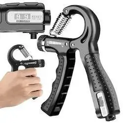 مقوي قبضة اليد/Hand Grip Strengthener - Adjustable Hand Exerciser 5-60kg with E-Book to Improve Strength and Rehabilitate Hand Grip Exercise for Strong Arm Wrist