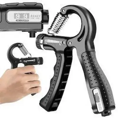 مقوي قبضة اليد/Hand Grip Strengthener - Adjustable Hand Exerciser 5-60kg with E-Book to Improve Strength and Rehabilitate Hand Grip Exercise for Strong Arm Wrist