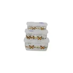 Food Saver Box Rectangular 3 Pcs
