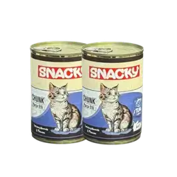 Snacky - Chunk Cat Food - Tuna 2x400g