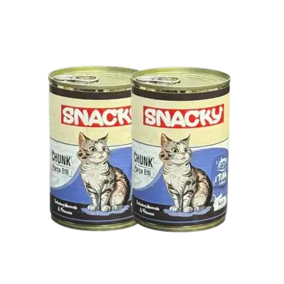 Snacky - Chunk Cat Food - Tuna 2x400g