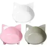 SKRTUAN Plastic Cat Bowls Mix 3X