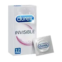 durex invisible 12 extra lubricated condoms
