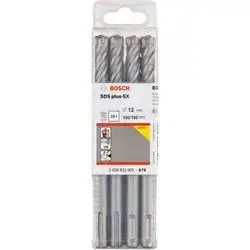 Bosch Sds-Plus-5X Hammer Drill Bit 12*160 Mm 10 Pcs