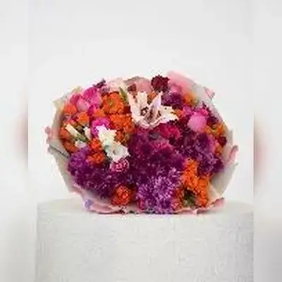 Colorful Round Flower Arrangement