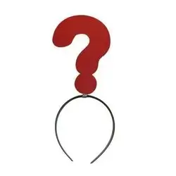 Headband - Question Mark (Red)