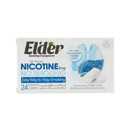 No Smoking (Nicotine 2mg) Mint Flavored 24 Chewing Gum _ Elder