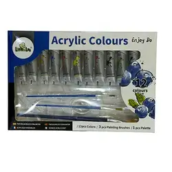 Acrylic Colours Set 12 Colours