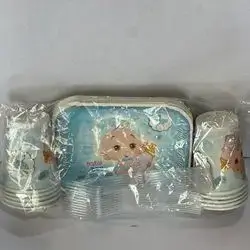 Plate and glass and fork