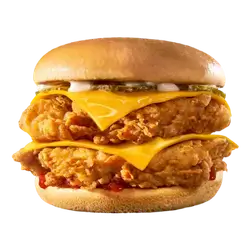 Double Chicken Burger With Cheese