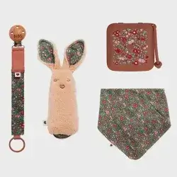 Bibs Liberty Xmas Baby Bundle Chamomile Lawn - Woodchuck