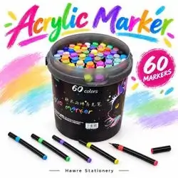 Acrylic Marker Set – 60 Colors