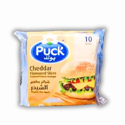 Puck Cheddar Cheese Slices 200g