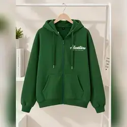 Forever 21 Cozy casual hoodie featuring a zip-up front - Small
