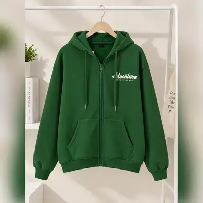 Forever 21 Cozy casual hoodie featuring a zip-up front - Small