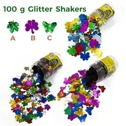 100g Glitter Shakers-flamingo