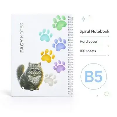 Hardcover Spiral Notebook – B5 | 100 Sheets