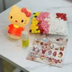 DIY ADORABIL POM POM NIGHT LIGHT