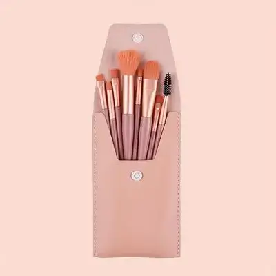 Fluffy Elegance Makeup Brush Set - 8pcs