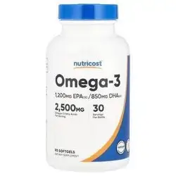 nutricost omega-3 2500 mg 90 softgel