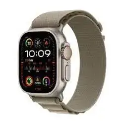 Apple Watch Ultra 2 GPS + Cellular, 49mm Titanium Case with Olive Alpine Loop - Small