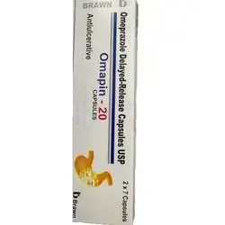 Omapain- 20 20mg Omeprazole 14 capsules Brawn