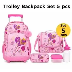 Trolley Bag School Set 5pcs
